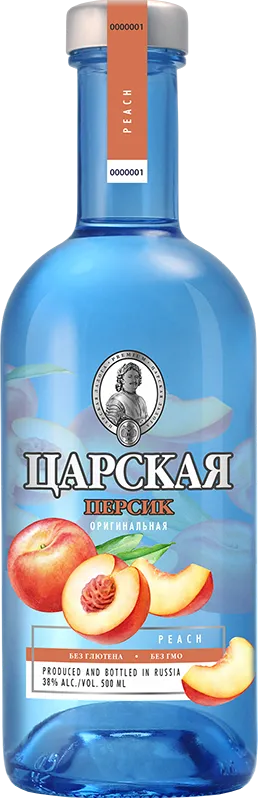 Изображение товара Настойка горькая "Царская Оригинальная Персик" 0.5 л.