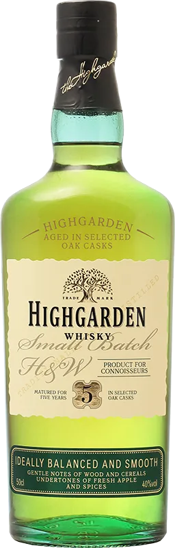 Изображение товара Whisky "Highgarden" 5 years 0.5 л.