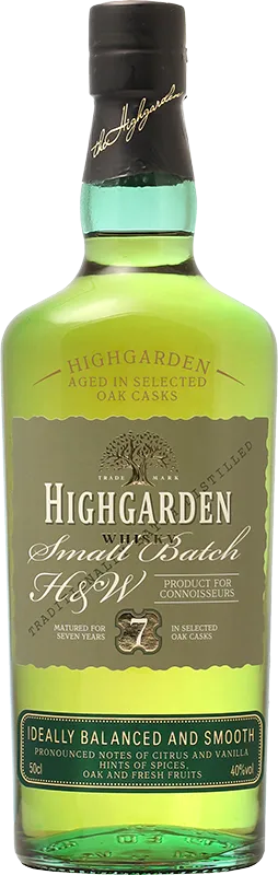 Изображение товара Whisky "Highgarden" 7 years 0.5 л.