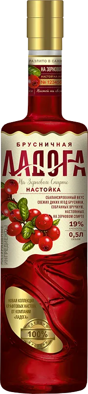 Изображение товара Ладога Брусничная 0.5 л.
