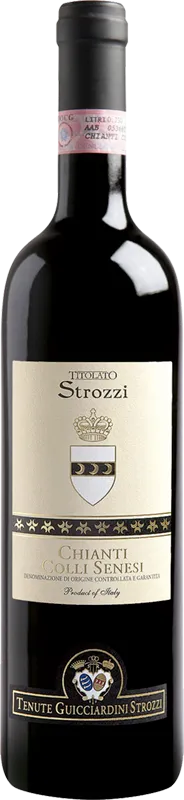 Изображение товара Chianti, Titolato Strozzi, Toscana Colli Senesi DOCG 0.75 л.