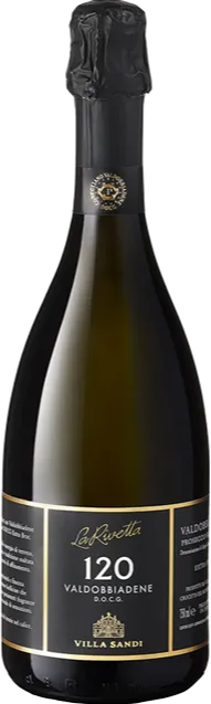 Изображение товара Prosecco, La Rivetta 120, Valdobbiadene, Superiore, Villa Sandi Extra Brut 0.75 л.
